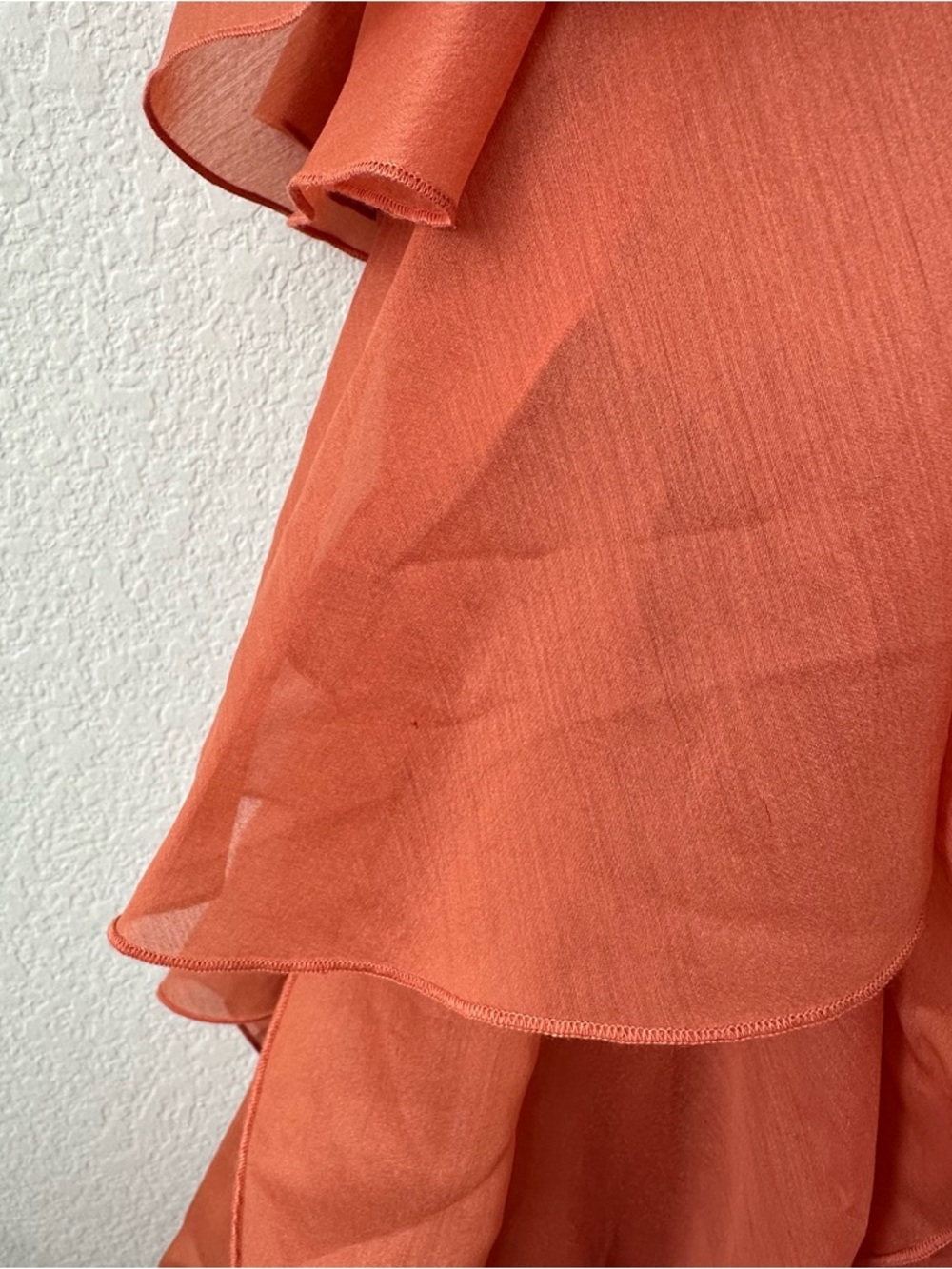 AJE PANDOREA LAYERED MAXI DRESS in Coral Clay SZ AUS 6 US 2 - Picture 5 of 10